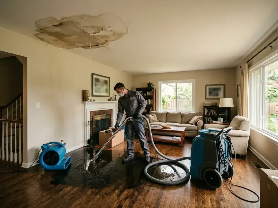 attic-pipe-burst-ceiling-drip-008 — frequently asked questions, Water Damage Restoration & Carpet Care in Tri-City, OR